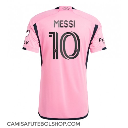 Camisa de time de futebol Inter Miami Lionel Messi #10 Replicas 1º Equipamento 2024-25 Manga Curta